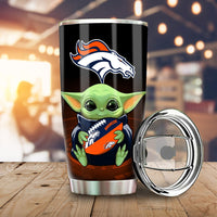 Denver Broncos Tumbler Cup Custom Car Accessories For Fan
