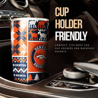 Denver Broncos Tumbler Cup Custom Ugly Style Car Accessories