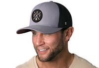 Detroit Trucker Hat  |  Gray-Black DET X Snapback