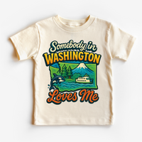 Somebody In Washington Loves Me Shirt - State Souvenir Tee