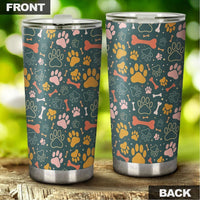 Dog Paws Tumbler Stainless Steel Vacuum Insulated 20oz