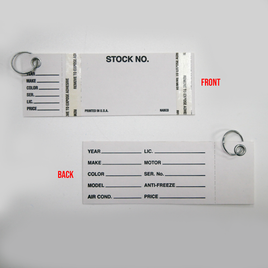 E-Z Find Key Tag Kit,  500 Tags & Rings
