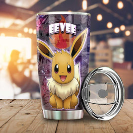 Eevee Tumbler Cup Custom Anime Galaxy Manga Style