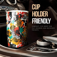 Exotic Leopard Tumbler Cup Custom Animal Skin Print