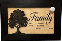 Family Tree Hidden Gun Safe - Handcrafted Gun Concealment Decor - Hidden Gun Shelf for Quick Access