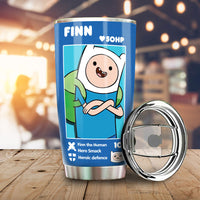 Finn Tumbler Cup Custom Adventure Time Car Accessories