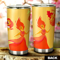 Fire Princess Adventure Time Tumbler Cup Custom Cartoon Car Accessories