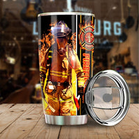 Firefighter Personalized Tumbler Stainless Steel Vacuum Insulated 20oz