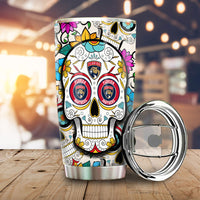 Florida Panthers Tumbler Cup Custom Sugar Skull Car Accessories