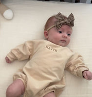 Bringing Home Baby - Personalized Embroidered Name Romper