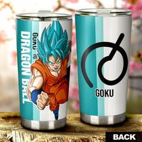 Goku Blue Tumbler Cup Custom Car Accessories For Fans