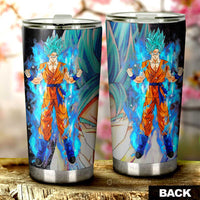 Goku Blue Tumbler Cup Custom Car Interior Accessories