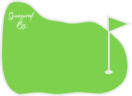 Golf Hole Sponsor Sign - Golf Green - Blank