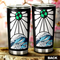 Hanafuda Great Wave Tumbler Cup Custom Car Interior Accessories