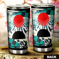 Hanafuda Rising Sun Tumbler Cup Custom Great Wave Car Accessories