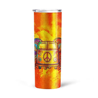 Hippie Van Peace Vintage Tall Glitter Tumbler