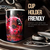Hot Pink Donuts Tumbler Cup Custom Girly Pattern Car Accessories