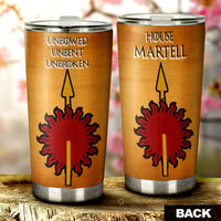House Martell Tumbler Cup Custom Game Of Throne House