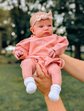 Bringing Home Baby - Personalized Embroidered Name Romper