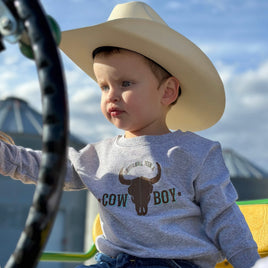 Should've Been a Cowboy - Distressed Design - Child Sweater