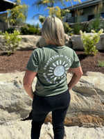 THANK YOU ♡ ME (pocket front) / Sun & Gratitude quote (on back) - SHORT SLEEVE COMFORT COLORS