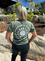 THANK YOU ♡ ME (pocket front) / Sun & Gratitude quote (on back) - SHORT SLEEVE COMFORT COLORS