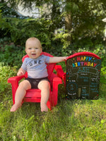 Birthday Number - Block Font - Child Tee