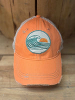 Sunset Swell -distressed Trucker Hat