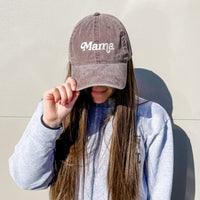Mama (Italic) - Adult Baseball Cap