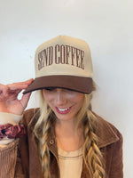 Send (Choose Your Beverage) | Vintage Embroidered Adult Trucker Hat