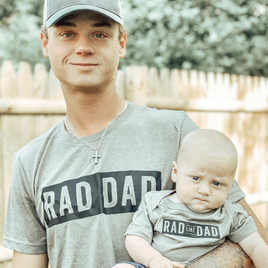 Rad Dad(one line) + Rad Like Dad - Set of 2 Shirts