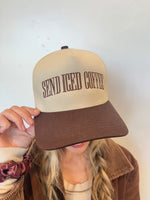 Send (Choose Your Beverage) | Vintage Embroidered Adult Trucker Hat