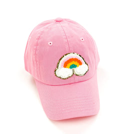 Rainbow - Limited Edition Patch Hat - Pink Child Baseball Cap