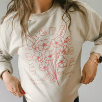 Motherhood Florals - Some Days I Thrive Other Days I Survive - BASIC Fleece