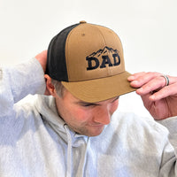 DAD (Mountains) - Multiple Color Options - Snapback Hat