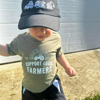 Support Local Farmers - Distressed Design - Child Tee