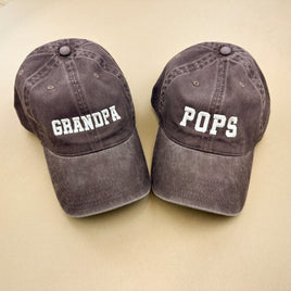 Basic Brown w/ Cream - Baseball Cap (Select Your Name)