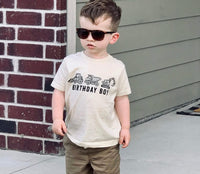 Birthday Boy Construction Trucks - Child Tee