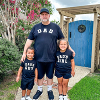Dad - Arched Varsity / Dad's Girl - Set of 2 Tees
