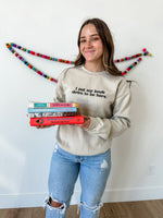 Embroidered Basic Fleece - I Put My book Down to Be Here