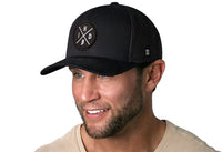 Indiana Trucker Hat  |  Black IND X Snapback