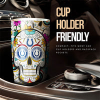 Indianapolis Colts Tumbler Cup Custom Sugar Skull Car Accessories