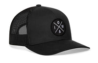 Iowa Trucker Hat  |  Black IOWA X Snapback