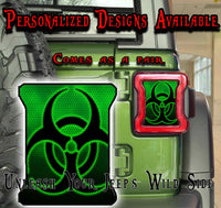 Radioactive Taillight cover decal 83