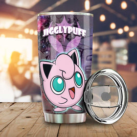 Jigglypuff Tumbler Cup Custom Galaxy Manga Style