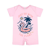 Just Go With The Float - Shorts Romper