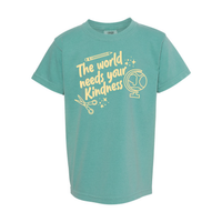 The World Needs Your Kindness - YOUTH Comfort Colors Tee