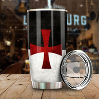 Knight Templar Tumbler Cup Custom Symbol Car Accessories