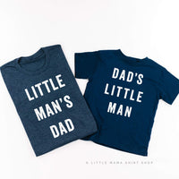 Dad's Little Man / Little Man's Dad - Set of 2 Tees