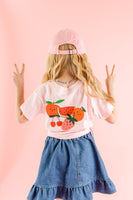 Pocket Fruit (Front) w/ Group of Smiley Fruit (Back) - Child Tee